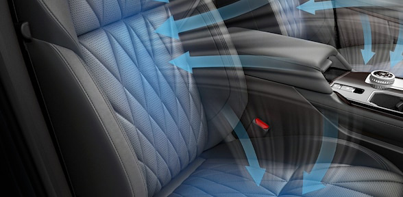 Asientos delanteros con ventilación y calefacción