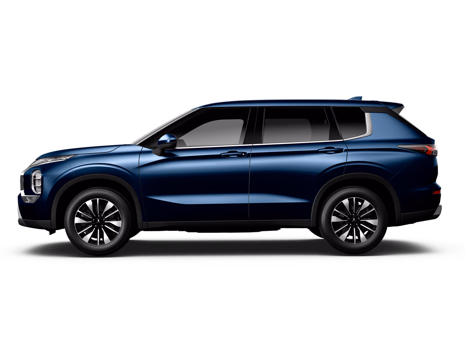 Outlander 2026 en color Cosmic Blue Metallic, vista 360 grados